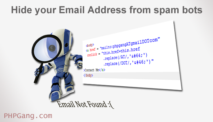 Hide your Email Address from spam bots