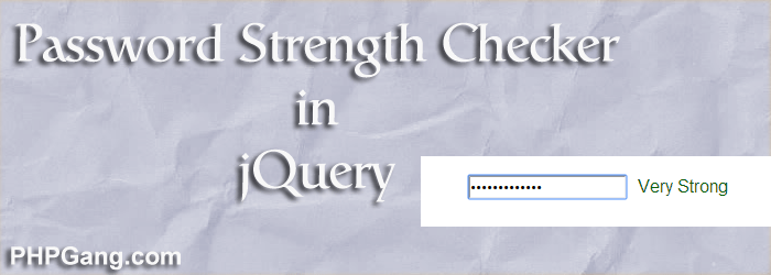 How to create Password Strength checker in jQuery