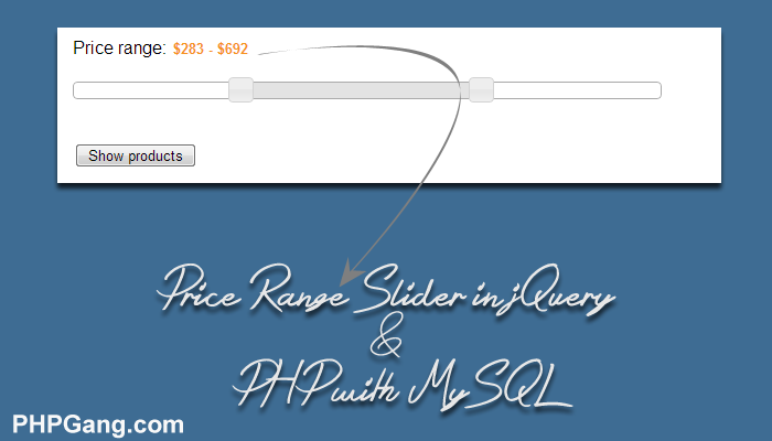 How to create Price Range Slider in jQuery & PHP with MySQL