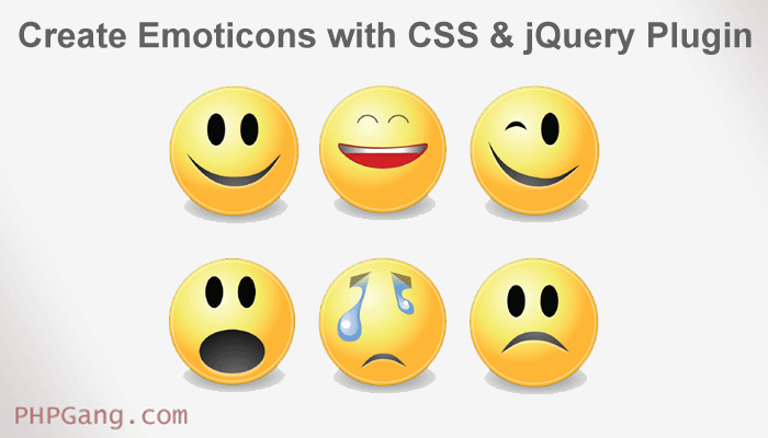 How to create emoticons with CSS & jQuery Plugin