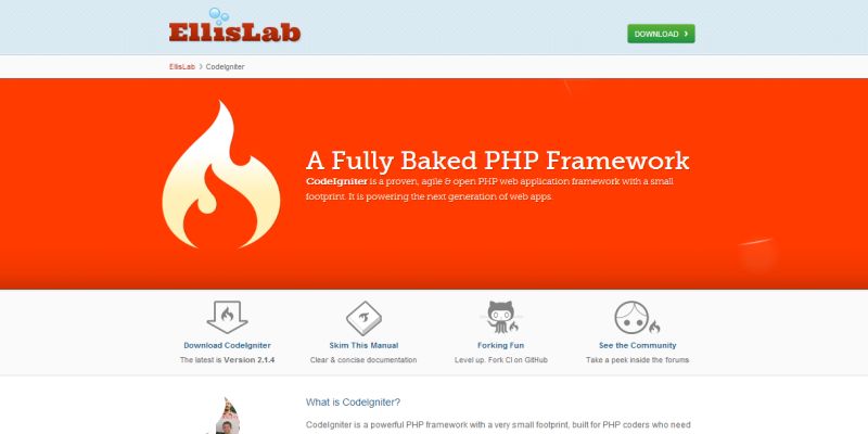CodeIgniter framework php