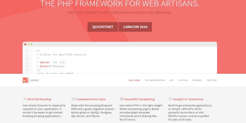 laravel framework php