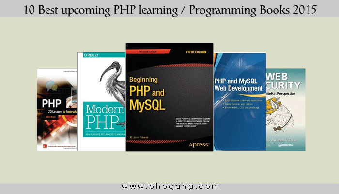 10 Best upcoming PHP learning Programming Books 2015