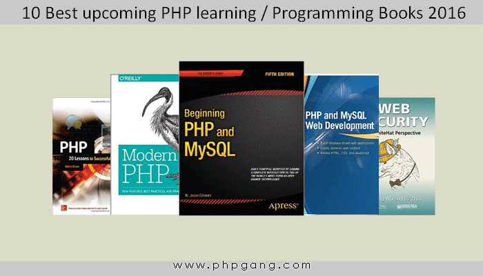 10 Best upcoming PHP learning Programming Books 2016